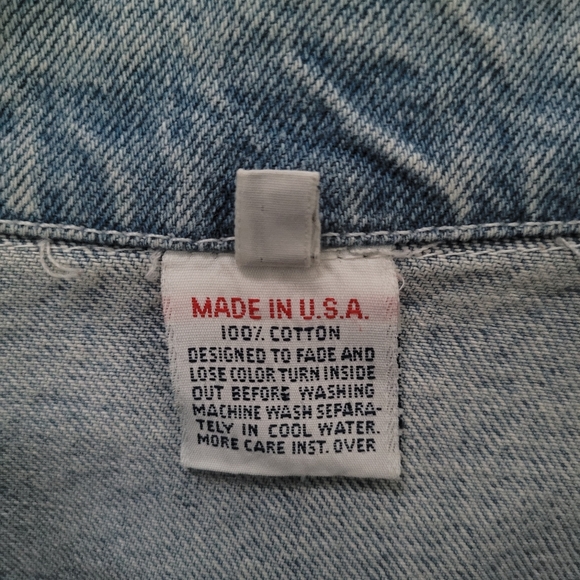 Vintage Denim Jean Long Jacket-Great Condition Large - Picture 3 of 7